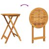 vidaXL Garten Bistro Set 3 pcs Braun Akazie Massivholz