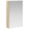 vidaXL Badezimmerspiegelschrank Sonoma-Eiche 30 x 10,5 x 50 cm