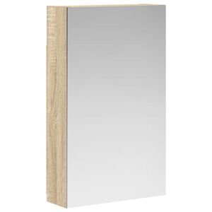 vidaXL Badezimmerspiegelschrank Sonoma-Eiche 30 x 10,5 x 50 cm