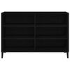 vidaXL Sideboard Schwarz Eichen-Optik 103,5 x 35 x 70 cm Holzwerkstoff