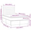 vidaXL Boxspringbett mit Matratze Hellgrau 120x190 cm Stoff