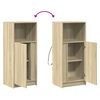vidaXL LED-Sideboard Sonoma-Eiche 42,5x34x100 cm Holzwerkstoff
