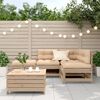 vidaXL 5-tlg. Garten-Lounge-Set mit Kissen Massivholz Kiefer