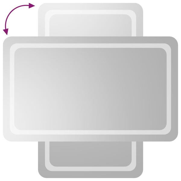 vidaXL LED-Badspiegel 60x100 cm