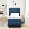 vidaXL Boxspringbett mit Matratze mit Kopfteil Blau 90 x 190 cm Stoff