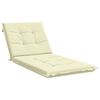 vidaXL Sonnenliege Kissen GEMERT 100 % Polyester Creme 190 x 70 x 9 cm