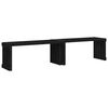 vidaXL Gartenbank Ausziehbar Schwarz 212,5x40,5x45cm Massivholz Kiefer