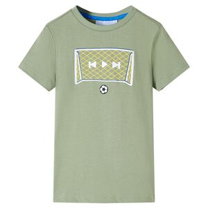 Kinder-T-Shirt Helles Khaki 116