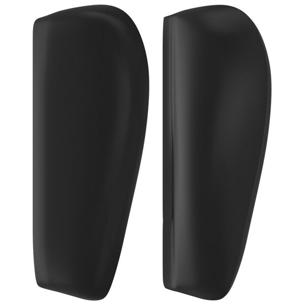 vidaXL Kopfteil mit Ohren Schwarz 93x23x78/88 cm Kunstleder