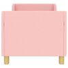 vidaXL Kinderbettgestell mit Kopfteil Rosa 70 x 140 cm Schafstoff