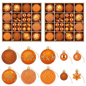vidaXL Weihnachtskugelset 88 stk. Bronze &Oslash; 6 cm Kunststoff