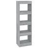 vidaXL B&uuml;cherregal/Raumteiler Grau Sonoma 40x30x135 cm