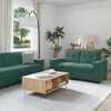 vidaXL 2-teiliges Sofa-Set mit Kissen, dunkelgr&uuml;ner Samt