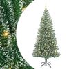vidaXL K&uuml;nstlicher Weihnachtsbaum beschneit mit LED Licht 210 cm