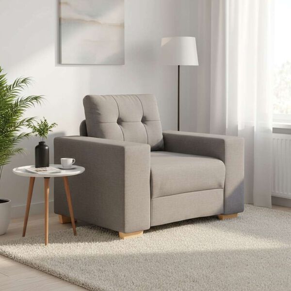 vidaXL Sofasessel Taupe 100x78x80 cm Stoff