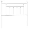 vidaXL Ersatz-Kopfteil Metall Wei&szlig; 100 cm