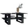 vidaXL Couchtisch Hochglanz-Schwarz 110x55x42 cm Holzwerkstoff