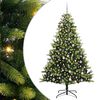 vidaXL K&uuml;nstlicher Klapp-Weihnachtsbaum mit 300 LEDs Gr&uuml;n 240 cm