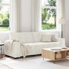 vidaXL 3-Sitzer-Sofa Creme 220x78x84 cm Samt