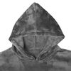 vidaXL Decken-Hoodie Dunkelgrau S Flanell