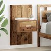 vidaXL Nachttisch 2 pcs Altholz 50 x 32,5 x 80cm Holzwerkstoff