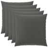 vidaXL Kissenbezug 6 pcs HEERLEN Anthrazit 80 x 80 cm Polyester
