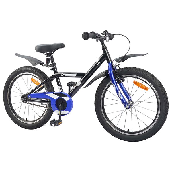vidaXL Kinderfahrrad 18 Zoll f&uuml;r 5-7 Jahre alt Schwarz