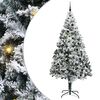 vidaXL K&uuml;nstlicher Weihnachtsbaum mit 300 LEDs mit St&auml;nder Wei&szlig; 240 cm