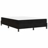 vidaXL Boxspringbett mit Matratze Schwarz 160 x 210 cm Stoff
