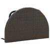 vidaXL Balkontisch Braun 60x60x40 cm Poly Rattan