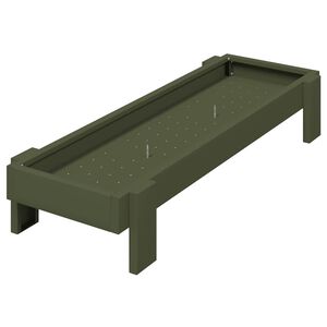 vidaXL H&uuml;hnerf&uuml;tterungsrinne Olive Gr&uuml;n 80 x 28 x 13,5 cm