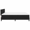 vidaXL Boxspringbett mit Matratze Schwarz 180 x 200 cm Stoff