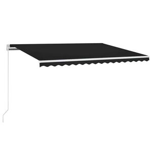vidaXL Automatische Markise mit LED & Windsensor 450x300 cm Anthrazit