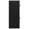 vidaXL Sattelschrank Schwarz 53x53x140 cm Stahl