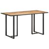 vidaXL Esstisch 140 cm Raues Mangoholz