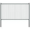 vidaXL Zaunelement Woerden mit Pfosten Stahl 1,7 x 1,25 m Anthrazit