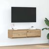 vidaXL TV-Schr&auml;nk Eiche handwerklich 100 x 31 x 25,5 cm Holzwerkstoff