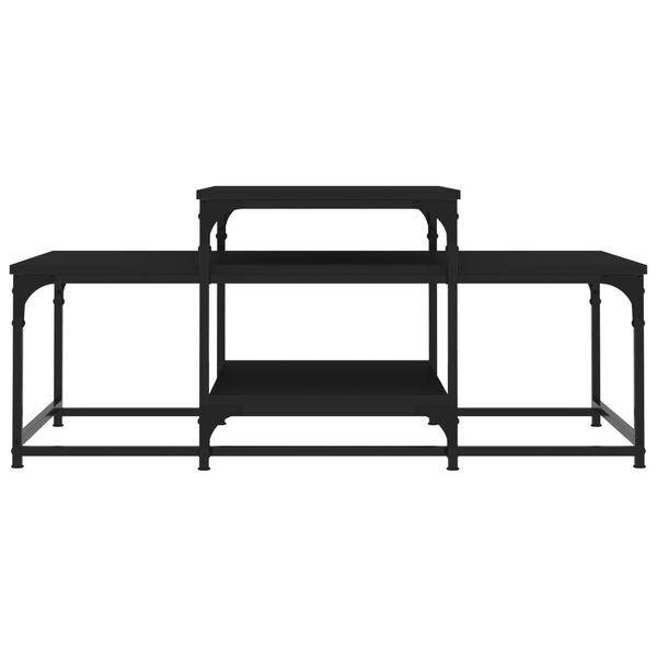 vidaXL Couchtisch Schwarz 102x60x45 cm Holzwerkstoff