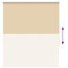 vidaXL Verdunkelungsrollo Beige 130x175 cm Stoffbreite 126,6 cm