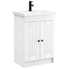 vidaXL Badezimmerm&ouml;bel-Set Wei&szlig; 78,5 x 37,5 x 81 cm Holzwerkstoff