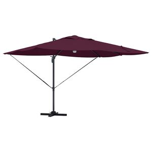 vidaXL Sonnenschirm Bordeauxrot 351 x 250 x 253 cm