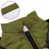 vidaXL Hundemantel mit Geschirr Olivegr&uuml;n S Fleece und Polyester