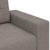 vidaXL Sofa 3 pcs Taupe Leinenmischgewebe