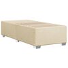 vidaXL Boxspringbett mit Matratze Creme 90x190 cm Stoff