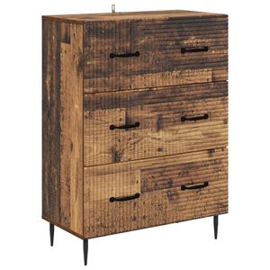 vidaXL Schubladenschrank Altholz 66 x 34,5 x 89,5 cm Holzwerkstoff
