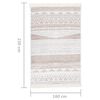 vidaXL Teppich Beige 160x230 cm Baumwolle
