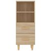 vidaXL Sideboard Sonoma-Eiche 34,5x34x90 cm Holzwerkstoff