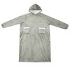vidaXL Decken-Hoodie Grau XL Fleece und Flanell