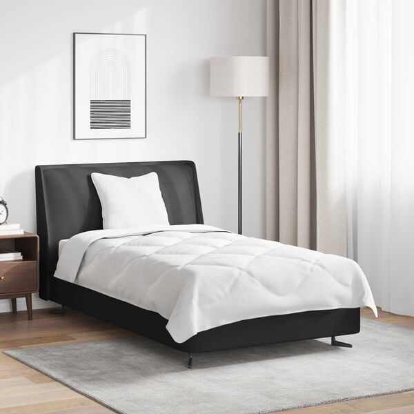 vidaXL Bettdecke mit Kissen 2 pcs Wei&szlig; Mikrofaser