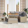 vidaXL Garten-Sofa-Set mit Kissen mit Kissen 8 pcs Beige und Hellgrau